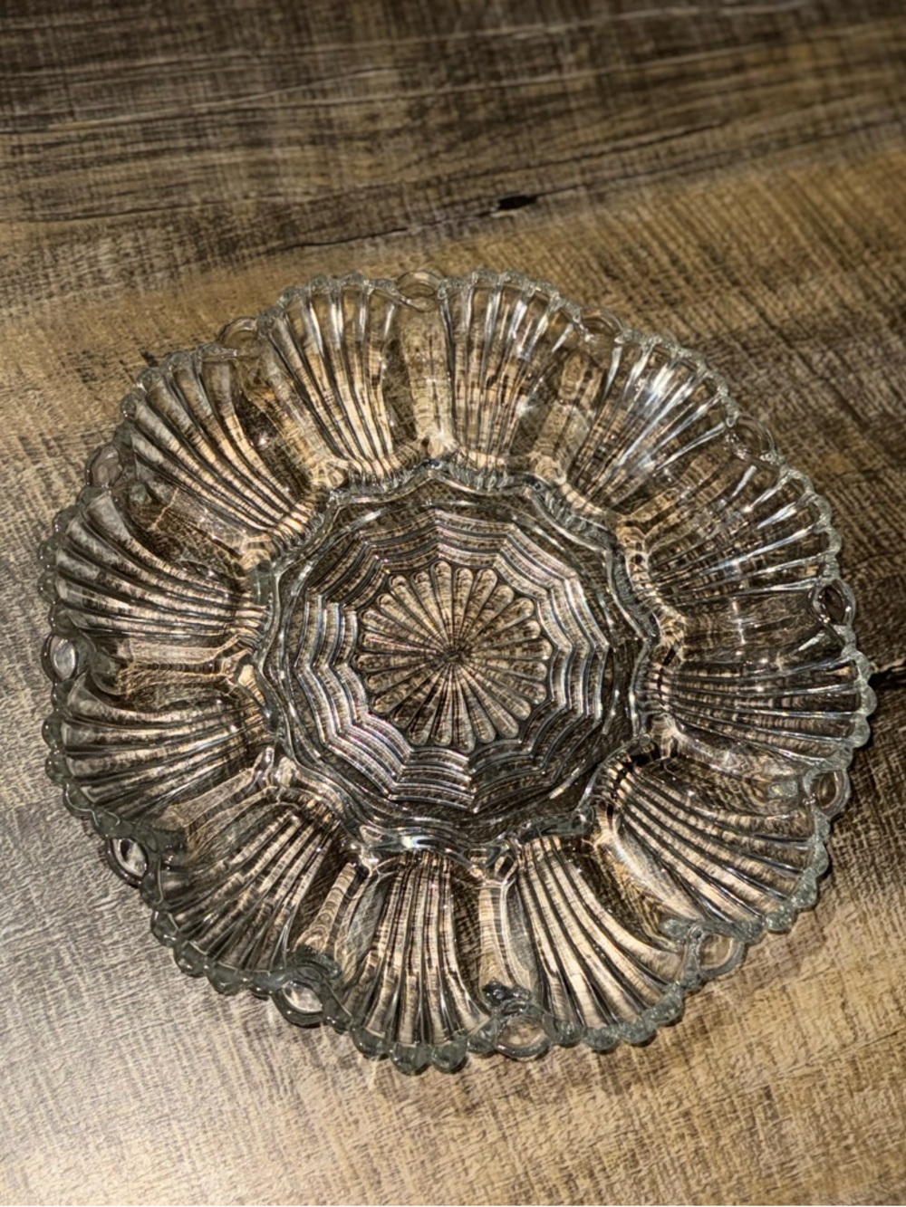 Anchor Hocking Clear Devilled Egg Platter